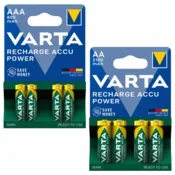 shumee VARTA POWER baterija NiMH Zestaw AAA 800mAh 4x1 i AA 2100 mAh 4x1