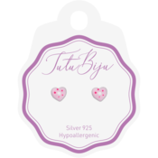 TUTU BIJU tutu biju uhančki hearth 6.0 mm silver rose pois the60s017