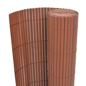 VIDAXL dvostranska vrtna ograja (90x300cm), rjava