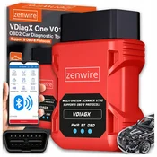 Zenwire Zenwire VDiagX V016 OBD2 Bluetooth 5.0 diagnostični vmesnik/skener – branje in brisanje napak, Live Data – za Android iOS Windows, za vozila OBD2, (5000194445)