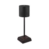 Globo 58487B - LED zatemnjevalna namizna svetilka DIXON z upravljanjem na dotik in vgrajenim polnilnim akumulatorjem, 1,5 W/5 V, 2200 mAh, črna