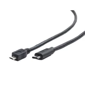 Gembird Kabel / Adapter USB kabl 1 m USB 2.0 Micro-USB B USB C Crno