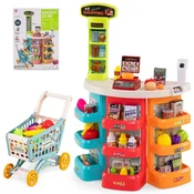 Costway Igralni set supermarket 76 kosov modre barve
