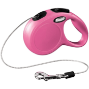 Nobby Pasji povodec Flexi New Classic S kabel 5m roza