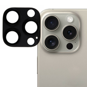 Full body zaščitno steklo za zadnjo kamero za iPhone 16 Pro/iPhone 16 Pro Max - črno
