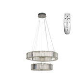 LED prigušiva luster na sajli LED/65W/230V 3000-6500K hrom + daljinski upravljac
