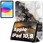 shumee Stekleni ovitek za Apple iPad 109 gen 10 2022 Ovitek za tablico Alogy Book Ovitek Cloudy Marble Marble