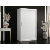 Garderoba Hartford 340 Bela, 20x100x62cm, Vrata omare: Drsna
