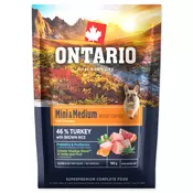 Ontario Mini & Medium za nadzor teže, purana in rjavi riž 0,1kg