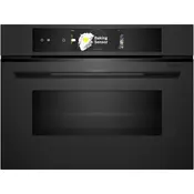 Bosch kompaktna pečica Accent Line z funkcijo mikrovalov CMG978NM1 Matt Black