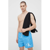 Mens swimsuit set in blue color and towel Calvin Klein Underwear - Mens