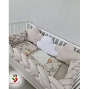 Bubamara037 Pletenica za krevetac, Šestostruka, 300cm, Bež