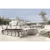 Model Kit tenk 6600 - Pz. Kpfw.IV AUSF.E TIGER I POCETNA PROIZVODNJA, s Pz Abt.502, LENINGR