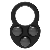Dream Toys Ramrod Cockring Triple Weight Black