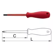 Odvijac VDE krstasti PZ2 - 623VDE Unior