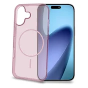 Celly Ovitek za iPhone 17, združljiv z MagSafe, z roza peskom