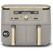 Ninja Ninja Dual Zone Digitalna Friteza na Vrući Zrak, 9,5L, 6-u-1, Kameno/Zlato