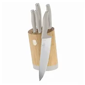 Berlinger Haus Set noževa sa bambusovim stalkom Sahara Collection BH-2755, 6 komada, Krem