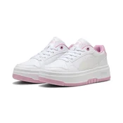 PUMA Rebound Femme Holo 2.0 Sneakers Youth, Age, White/Pink Shimmer, 38.5