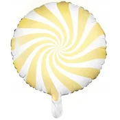 shumee Folija balon v obliki sladkarij, 45 cm, svetlo rumen, 1 kos.