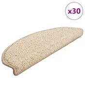 Prostirke za stepenice 30 kom 65x21x4 cm krem poluokrugle velike