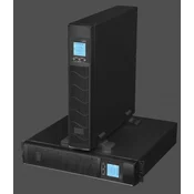 EUROCASE rezervno napajanje EA620RT 2000VA / 1600W / Rack/Tower / USB / RJ45 / LCD zaslon / Čisti s