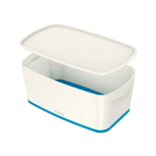Leitz MyBox Klein + Deckel weiß/blau