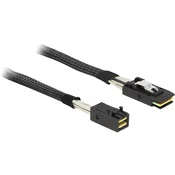 Delock Priključni kabel za trdi disk [1x Mini-SAS vtič (SFF-8088) - 1x Mini-SAS vtič (SFF-8088)] 0.50 m črne barve Delock