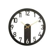 WALLXPERT Zidni sat Mood Metal Wall Clock APS114 Black OUTLET