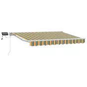 Rucni okvir tende s LED-ima Zelena, Žuta, Bijela 3 x 2,5 m