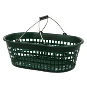 Zelena vrtna košara z ročajem za sadje in travo 15 kg