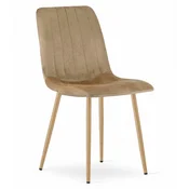 Žametni stol LAVA, rjav