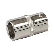 Silverline Ključ vtičnice 16 mm 1/2 HEX kratka srebrna črta