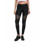 Ženske hlače URBAN CLASSICS - Tech Mesh Rib - črna - TB4000