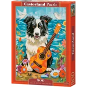 Castorland Puzzle Collie, kitara in morje 500 kosov