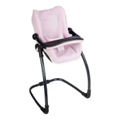 Jedálenská stolička s hojdačkou a autosedačkou Highchair Pink Maxi Cosi&Quinny Smoby trojkombinácia s bezpečnostným pásom pre 42 cm bábiku od 3 rokov SM240242