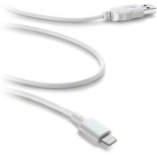 CELLULARLINE USB podatkovni kabel (USBDATACMFIIPH5W), bel