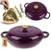 shumee Emajliran litoželezni lonec, raven, 30 cm, 3 l, HAGE, jajčevci