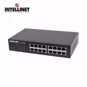 Intellinet 561068 mrežni prekidač Neupravljano L2 Gigabit Ethernet (10/100/1000) 1U Crno