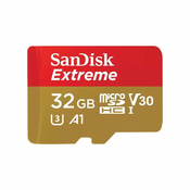 SDHC SanDisk micro 32GB Extreme Mobile Gaming, 100/60MB/s, UHS-I C10, V30, U3, A1