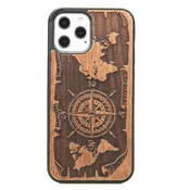 shumee Lesen ovitek za iPhone 12 Pro Max, Wind Rose, Merbau
