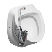 DYNASTY pisoar z avtomatskim splakovalnikom 6V DC, napajanje s hrbtne strani, 39x58 cm - Bela - 39x56,3x36,8 cm - Isvea - 24 - Keramika - Okrogla stran - 390 - 563 - 368 - 14