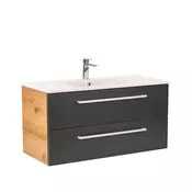 Vario Clam 100 spodnja omarica z umivalnikom hrast-antracit