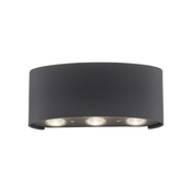 Paul Neuhaus LED zunanja stenska svetilka Carlo, 17 cm, črna - Sodobni - antracit - Kovina