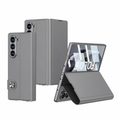Futrola LEATHER za Samsung F956B Galaxy Z Fold 6 5G siva