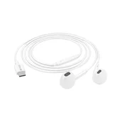OEM Mayaxess, Žične USB-C slušalke za Samsung Galaxy S26 Plus z vgrajenim mikrofonom, Bela, (5000277786)