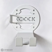 GDOCK Bike Pedal stensko držalo za kolo za pedala, belo ()