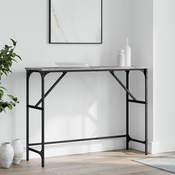 Vidaxl Klubska mizica siva sonoma 100x32x75 cm inženirski les