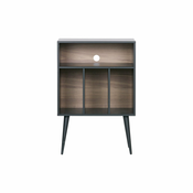 Black Friday sale Črna borova lesena omara za gramofon WOOOD James
