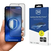 shumee Kaljeno steklo za iPhone 15 Pro Max 3MK HardGlass Matt Max Privacy